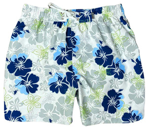 7-Men's 18" (Swim) Board Shorts (Elastic Waist + Unlined) - Side-Seam Pockets
