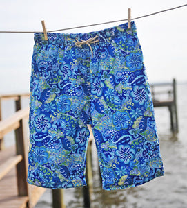 Women's Long (Swim) Board Shorts (Elastic Waist)