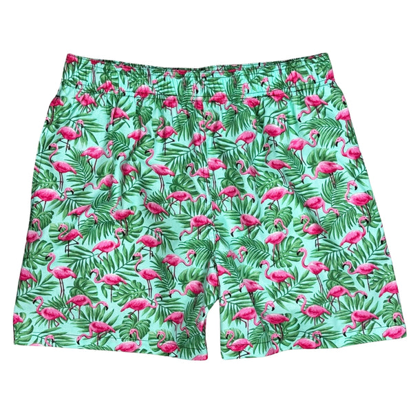 Flocking Paradise | 100% Natural Cotton | M's ELASTIC Waist Swim Trunks