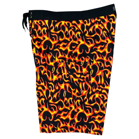 Men's Custom Length 18" - 28" Cheetah Board Shorts "The Fonz"